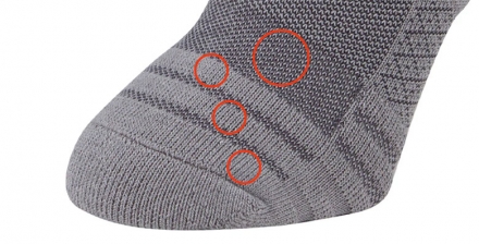 イオンスポーツ ゼロフィット スポーツ ソックス ミドル ブラック/M