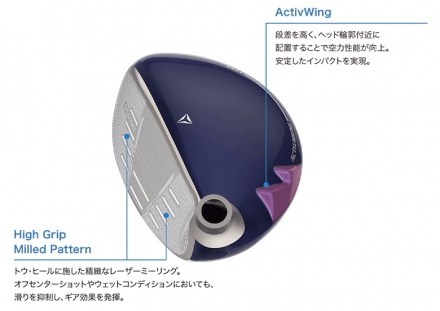 レディースダンロップ ゼクシオ14 ユーティリティー ゼクシオ MP1400L カーボンシャフト ブルー H4/22度/A