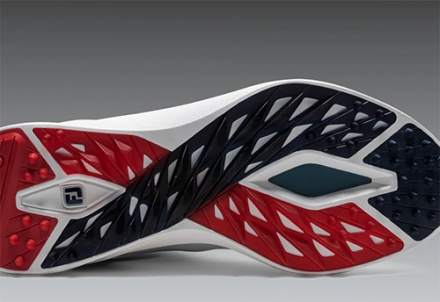 フットジョイ プロ エスエル ボア 56955 スパイクレス ゴルフシューズ ホワイト×ブルー 25.5cm