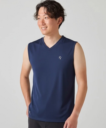 イオンスポーツ ゼロフィット アイスメッシュ Vネック ノースリーブ インナー ZUIMF-23031 アンダーウェア 暑さ対策 ホワイト/M