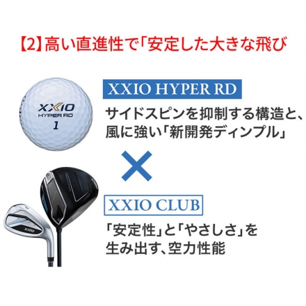 限定カラーダンロップ ゼクシオ HYPER RD ゴルフボール XXIO ハイパー 1ダース/12球 ティールミント