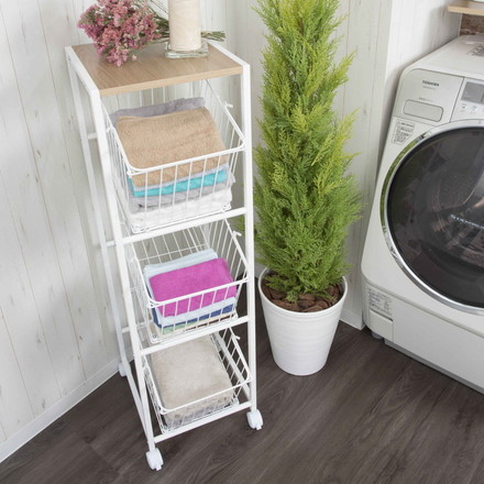 ランドリー ラック 洗濯機ラック 3段ラック ランドリー収納 洗濯機収納 サニタリー収納 伸縮 収納棚 洗濯機 ラック