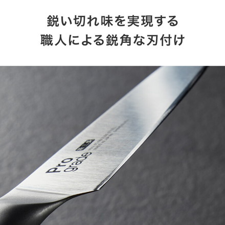 プログレード 日本製 燕三条 ペティナイフ 12.5cm 食洗機対応 オールステンレス 鋭い切れ味 モリブデンバナジウム鋼使用 ナイフ キッチンナイフ 果物ナイフ 包丁 刃物