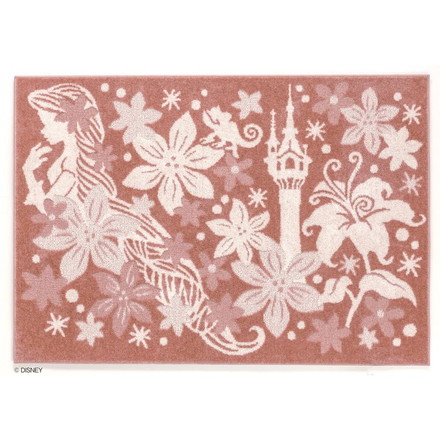 ディズニー ラグ 130×185cm DISNEY PRINCESS タングルド 防ダニ 床暖房 ホットカーペット対応