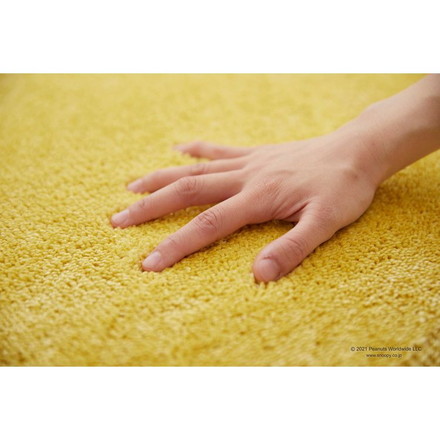 PEANUTS ラグ 130×185cm ターフラグ スヌーピー SNOOPY ピーナッツ 防ダニ 床暖房 ホットカーペット対応