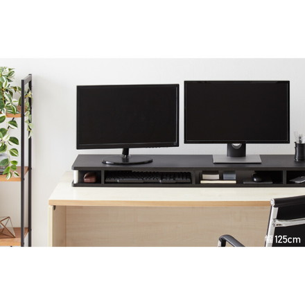 より重厚になった 完成品 テレビ台 ちょい足しラック 幅1250 TV台 テレビボード ローボード ブラック