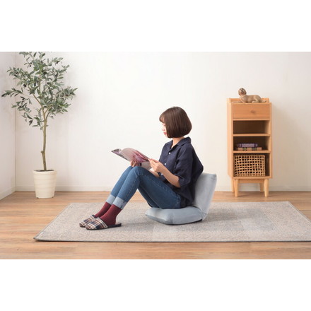 座椅子 カックンリクライナー 幅38 高さ36 椅子 フロアチェア 折りたたみチェア リクライナー