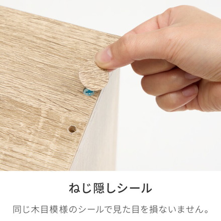 キューブボックス 鍵付き 木製 2段 A4 単品 木目 扉付き 幅35cm レイアウト 自由自在 ダイヤル 収納 ナチュラル