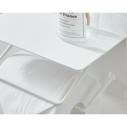 トイレットペーパーホルダー ダブルタイプ 2連 グレー