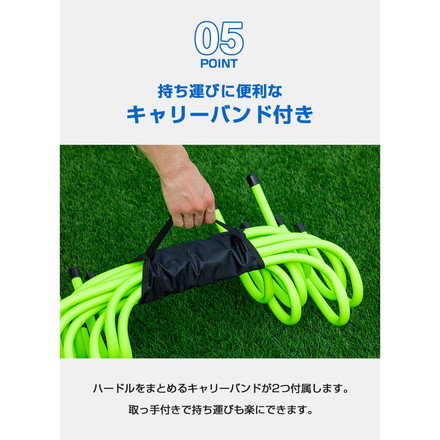 ミニハードル 陸上 高さ15cm 10個セット 軽量 トレーニング ハードル オレンジ