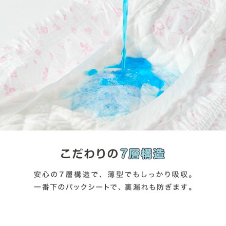 犬 おむつ ペット 女の子 抗菌 消臭 6サイズ 7層構造 超吸収 防臭 XSサイズ