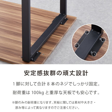 テーブル脚 スチール脚 ねじ付き 高さ68.4~69.4cm ブラック 取り替え ガタつき防止 アジャスター付き デザイン ダイニング DIY テーブル 脚 粉末塗装 鉄脚 ベンチ ベンチ脚 スチールレッグ 幅64×高さ68.5cm ブラック