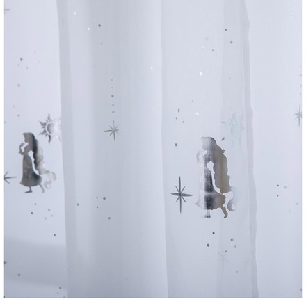 ラプンツェル 幅100cm×丈198cm レース カーテン 2枚セット UVカット率99.9% 外から見えにくい