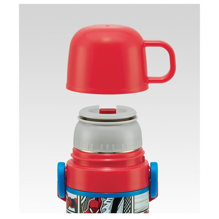 スパイダーマン25 水筒 キッズ 直飲み ワンタッチ ステンレス 保冷 キャラクター 2WAY スパイダーマン25 スケーター Skater SKDC4 キャラクター 可愛い かわいい