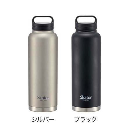 スケーター 水筒 1.5L 大容量 ハンドル付き 保冷・保温 真空断熱 ステンレス マグボトル スクリューハンドルマグ ステンレスボトル 持ち運び 1500ml STSC15 アウトドア Skater シルバー