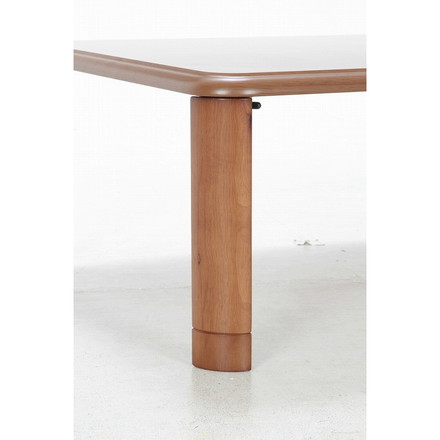 軽量継脚折り畳み座卓 W1050×D750×H330~380mm 繊維板 ラバーウッド