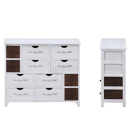 チェスト 4段 アンティーク ミッシェル2 ホワイト 白 フレンチカントリー調 収納 引き出し