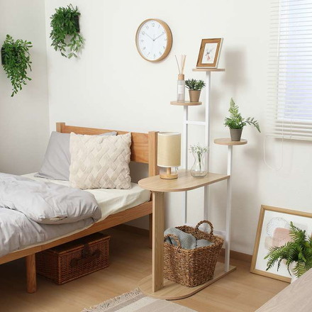 ディスプレイサイドテーブル W64 WH