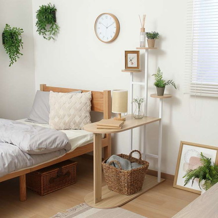 ディスプレイサイドテーブル W84 WH