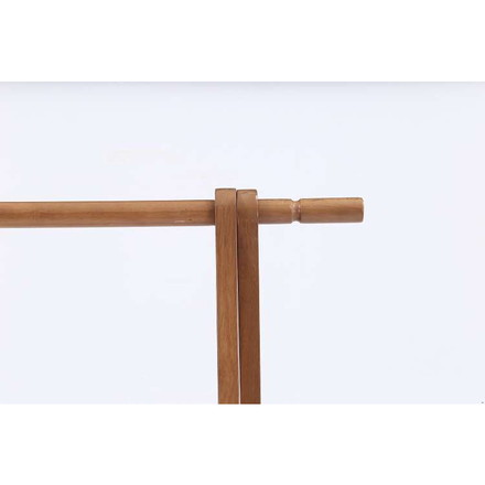 木製ハンガー 6110-6-80(KI)BR ハンガーラック キャスター付き サイドフック 折りたたみ コンパクト