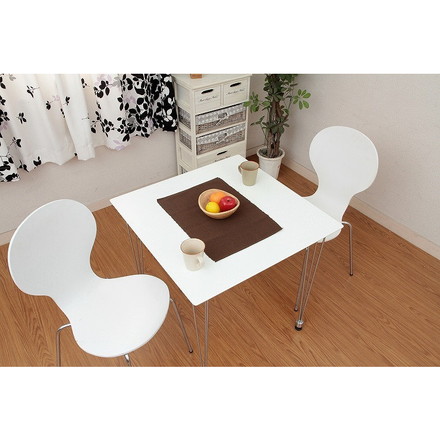 ダイニングテブル W750×D750×H720mm MDF スチール