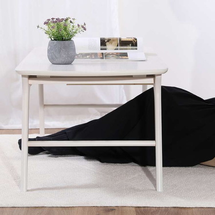 引出し付きセンターテーブル WH ローテーブル 引き出し 棚付き センターテーブル リビング