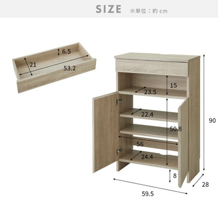 ルーター収納ボックス 電話台 Wi-Fi ラック 幅60 ケーブルボックス FAX台 木製 ブラウン