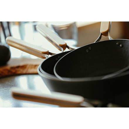 enzo 日本製 燕三条 女性も振れる中華鍋 26cm 炒め料理に ガス火・IH対応 EN-012 鉄中華鍋 鉄フライパン 深型 燕三 エンゾウ 和平フレイズ