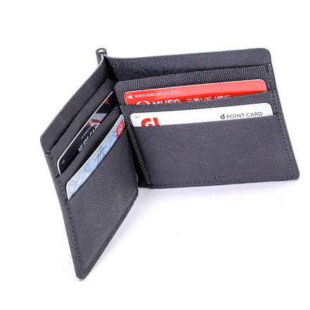 イーラ 財布 マネークリップ 札入れ カードケース NEW VINTAGE NO COIN WALLET ERA U007 Black ss2403 Gray