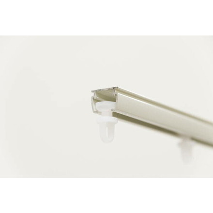 アルミ 静音 カーテンレールミュート 3m ダブル 伸縮 ブラインドロールスクリーン 遮光カーテン ブラック（I0877）