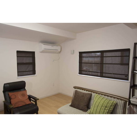 コードレスローマンシェード W90×H120cm カフェカーテン スタイルカーテン 小窓 目隠し ブラウン（L6160）