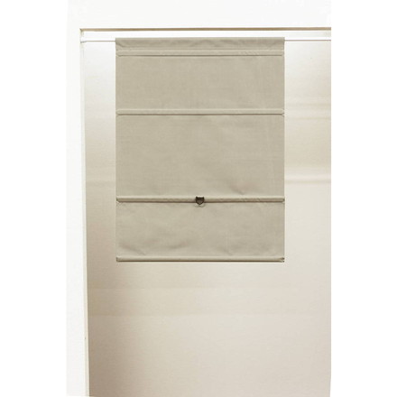 コードレスローマンシェード 遮光 W45×H120cm カフェカーテン スタイルカーテン 小窓 遮光ベージュ（L6228）