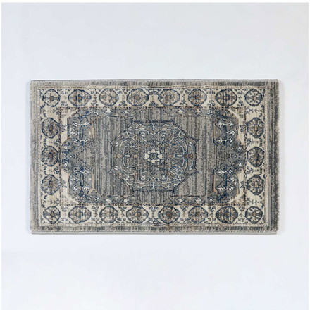 玄関マット 70×120cm ウィルトン織り 約45万ノット エジプト製 オリエンタル柄 おしゃれ ラグ ラグマット