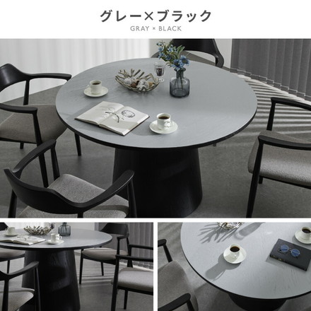 円形 ダイニングテーブル 120 丸型 テーブル 単品 直径120cm 4人掛け 丸テーブル 円形テーブル オークナチュラル