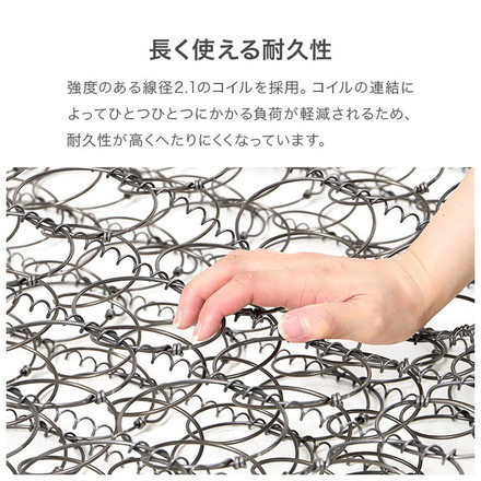 ボンネルコイルマットレス SD セミダブル 幅120cm 厚み14.5cm マットレス ボンネルコイル マット 敷布団