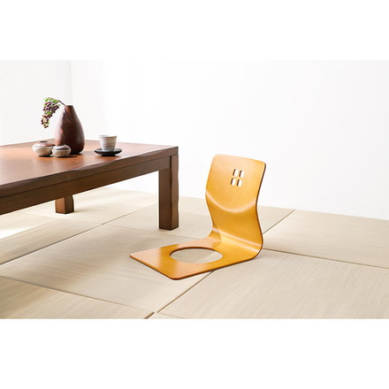 2脚セット 和モダン 曲木座椅子 旅館気分の曲木椅子 天然木 木製 フレームのみ 和室 椅子 座椅子 ブラック