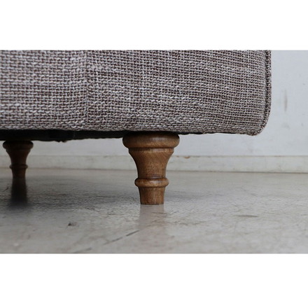 ソファ ヘボン UP 東馬 ソファ 3人掛け ブラウン おしゃれ 木脚 クッション付き 北欧風 リビングソファ