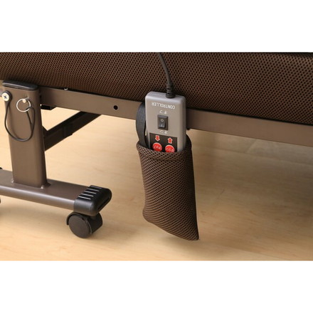 アイリスオーヤマ 折りたたみ電動リクライニングベッド 電動ベッド 折りたたみベッド OTB-FDN