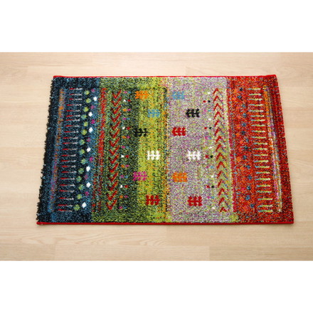 トルコ製 ウィルトン織り 玄関マット マリア ベージュ 約50×80cm