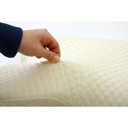 ピロー 洗える 低反発 いびき解消 5WAY枕 専用カバー ネイビー 約64×35×3~8cm