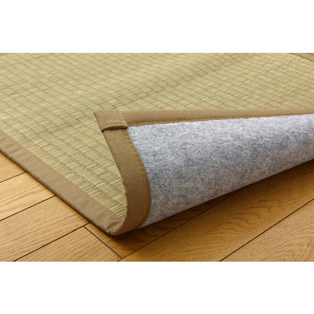 純国産 沖縄ビーグのラグ 『DX沖縄ビーグ』 約191×250cm（裏:不織布）