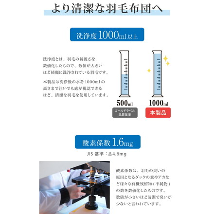 日本製 羽毛ふとん キング 最高ランクプレミアムゴールドラベル ポーランド産ホワイトダックダウン 93%