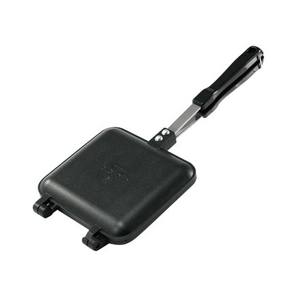 ホットサンドメーカー 直火 対応 両面フラット シングル 電気 セパレート フライパン ホットサンド フッ素加工 朝食 アウトドア キャンプ BBQ フラット cococafe カクセート