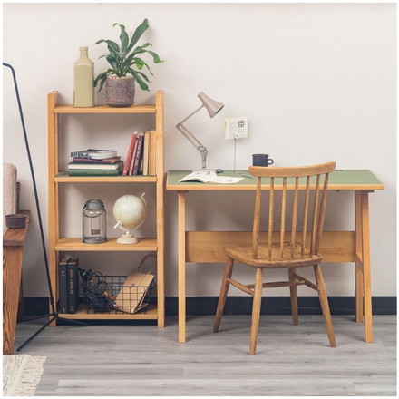 55シェルフ リノ ピスタチオグリーン ラック 書棚 ブックシェルフ 本棚 オープンラック 教科書 収納棚 勉強机