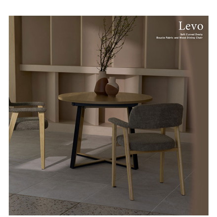 ダイニングチェア 2脚 2脚セット ブークレ生地 ブークレ 天然木 チェア 椅子 イス いす シンプル　ブラウン