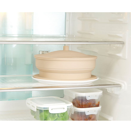 折りたためる ワイドシリコンスチーマー 18~20cm 鍋対応 コジット