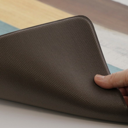 ベストコ 玄関マット 室内 60×90cm お手入れ簡単 防炎 防カビ 抗菌 防臭 ミックスウッド ライト 木目調