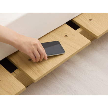 ベッドフレーム ロータイプ フロアベッド セミダブル すのこベッド オーク