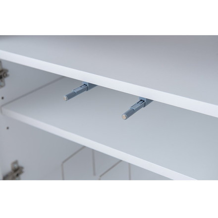 WHITE LIV 幅60 奥行30 高さ80.5 キャビネット ホワイト フレンチシャビー ルーター収納 電話台