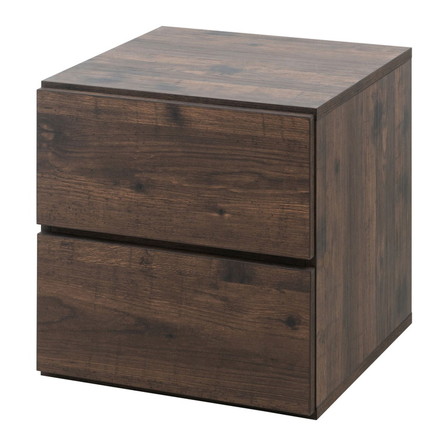 arizona キューブボックス 引出タイプ ストッパー付 引き出 ローチェスト 2段 レンジ台 収納ボックス A4